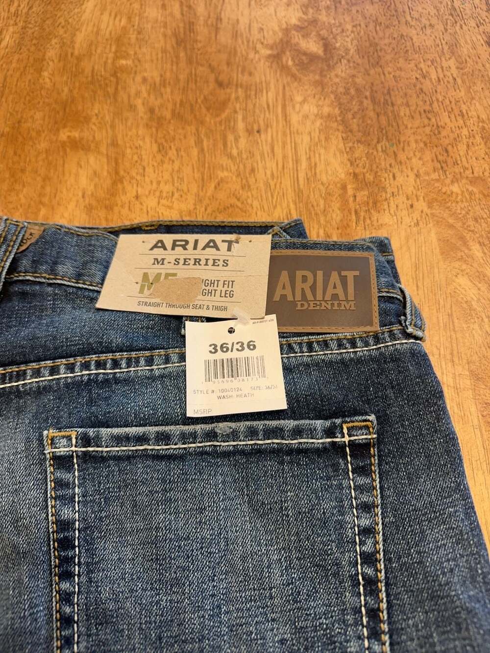 Ariat M5 Straight Leg Stretch Jeans Men’s 36x36 NWT Western Cowboy Denim - Picture 4 of 10